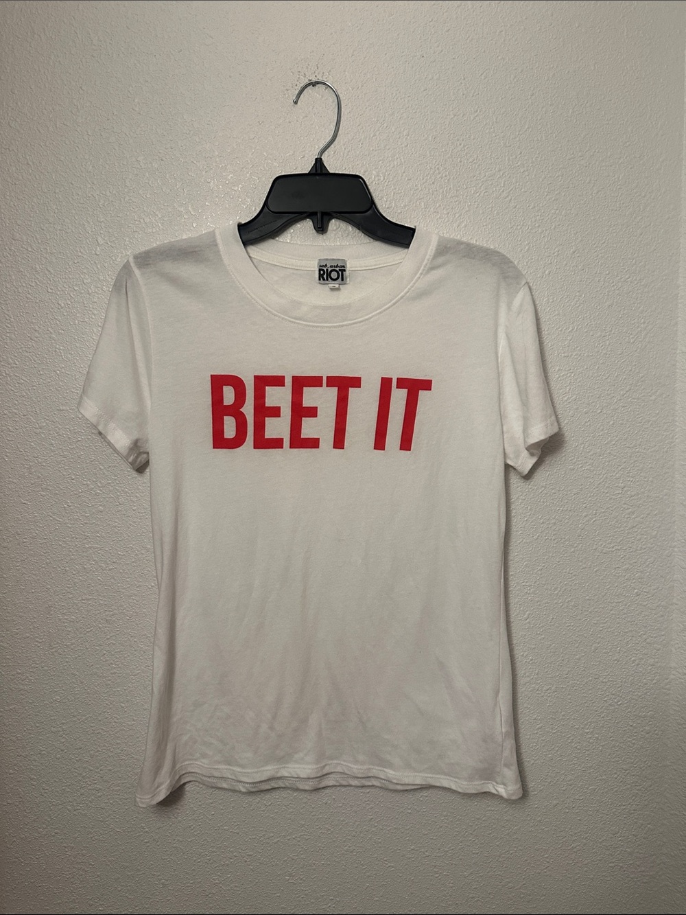 Sub_Urban Riot White Tee with Black Logo Tag